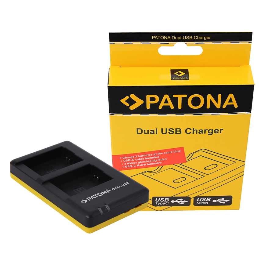 PATONA - Carregador Foto Dual Quick Sony NP-FW50 USB