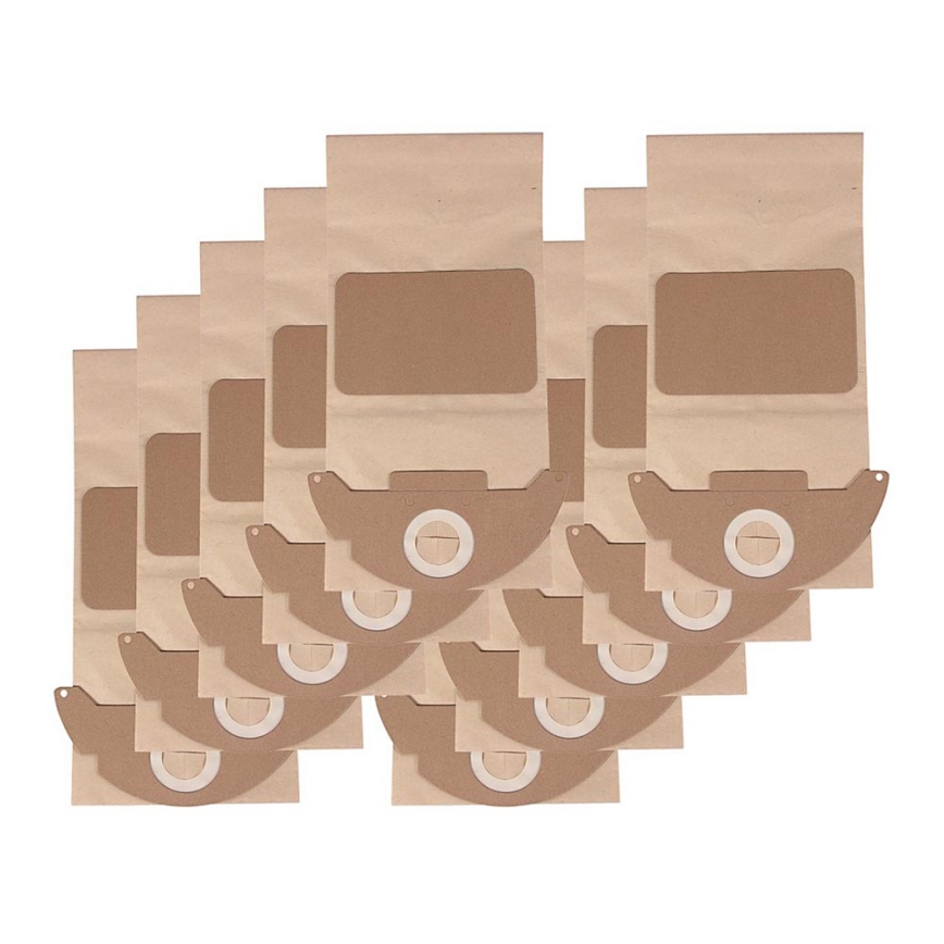 PATONA - Sacos para aspirador KÄRCHER K2501/K2601/K3001/K2101/K2301 papel - 10 peças