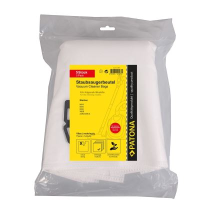 PATONA - Sacos para aspirador KÄRCHER WD4/WD5/WD6 - 5 kusů