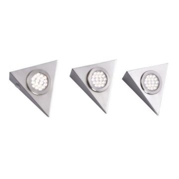 Paul Neuhaus 1119-55-3 - CONJUNTO 3x Iluminação de mobília LED com sensor HELENA LED/2,5W/230V