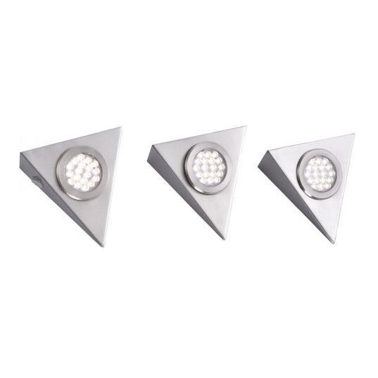 Paul Neuhaus 1119-55-3 - CONJUNTO 3x Iluminação de mobília LED com sensor HELENA LED/2,5W/230V