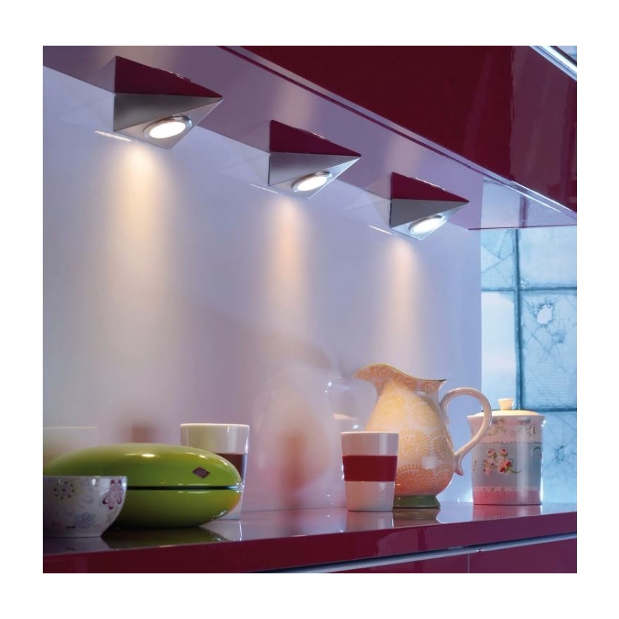 Paul Neuhaus 1119-55-3 - CONJUNTO 3x Iluminação de mobília LED com sensor HELENA LED/2,5W/230V