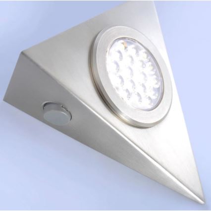 Paul Neuhaus 1119-55-3 - CONJUNTO 3x Iluminação de mobília LED com sensor HELENA LED/2,5W/230V