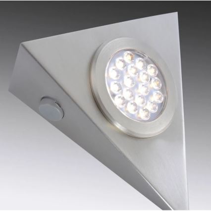 Paul Neuhaus 1119-55-3 - CONJUNTO 3x Iluminação de mobília LED com sensor HELENA LED/2,5W/230V