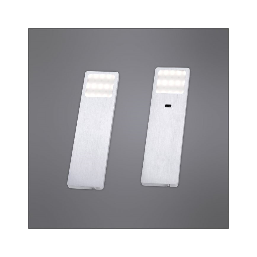 Paul Neuhaus 1120-95-2 - CONJUNTO 2x Iluminação de mobília LED com sensor HELENA LED/2W/230V