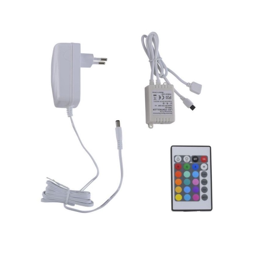 Paul Neuhaus 1205-70 - Tira LED RGB com regulação TEANIA 10m LED/30W/12/230V + controlo remoto