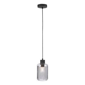Paul Neuhaus 2006-25 - Candeeiro suspenso BOLETUS 1xE27/10W/230V diâmetro 14 cm cinzento