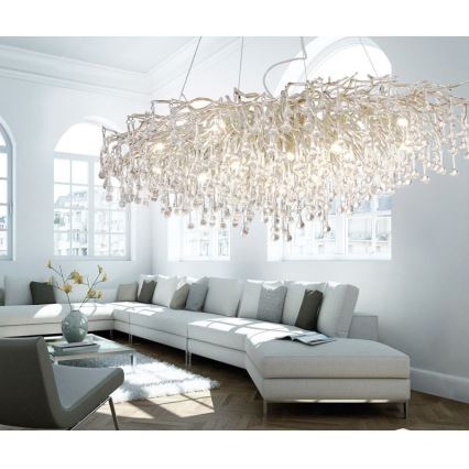 Paul Neuhaus 2031-55 - Candelabro suspenso ICICLE 15xG9/40W/230V