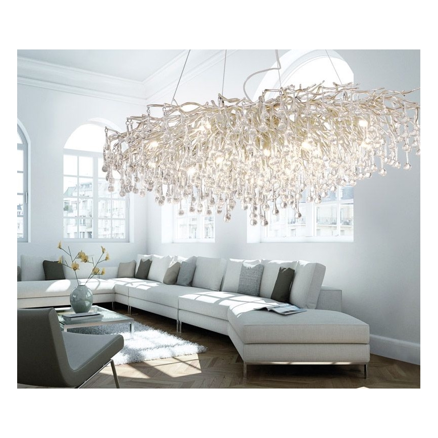 Paul Neuhaus 2031-55 - Candelabro suspenso ICICLE 15xG9/40W/230V