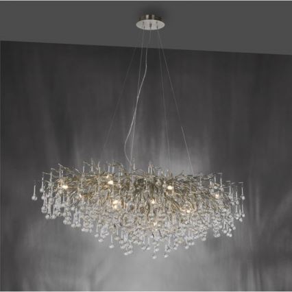 Paul Neuhaus 2031-55 - Candelabro suspenso ICICLE 15xG9/40W/230V