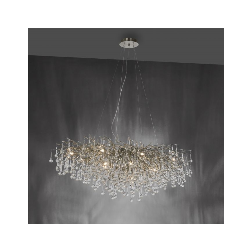 Paul Neuhaus 2031-55 - Candelabro suspenso ICICLE 15xG9/40W/230V