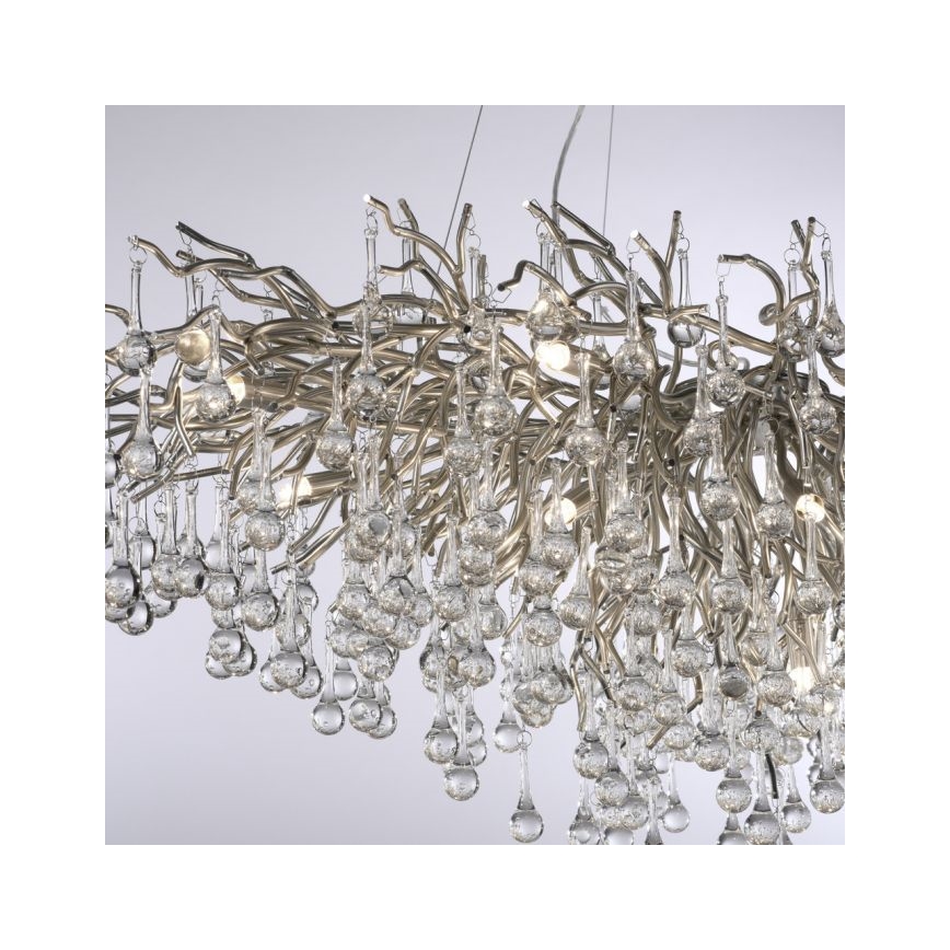 Paul Neuhaus 2031-55 - Candelabro suspenso ICICLE 15xG9/40W/230V