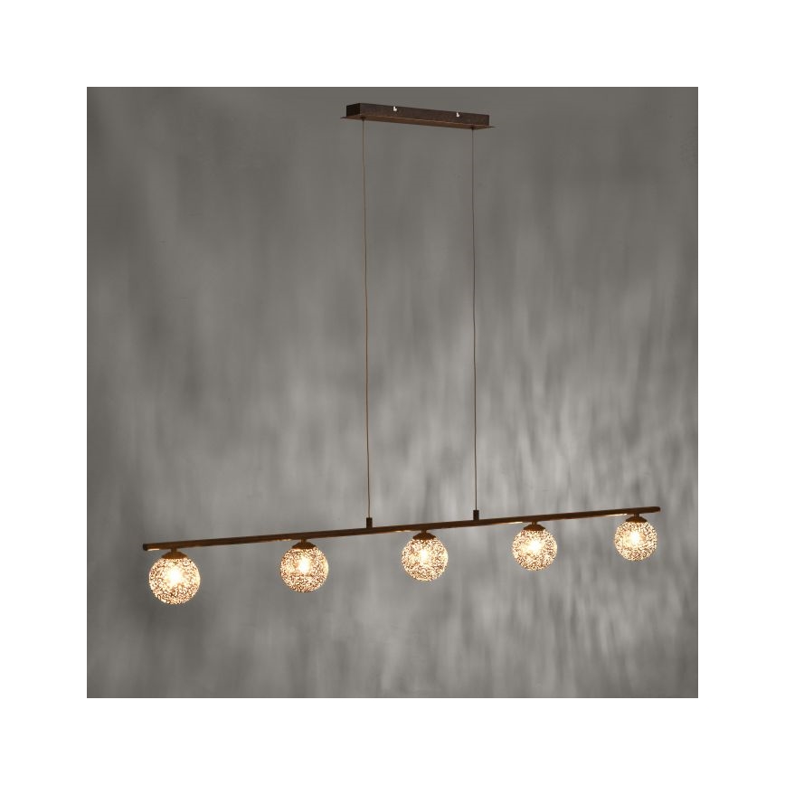 Paul Neuhaus 2040-48 - Candelabro num fio GRETA 5xG9/40W/230V