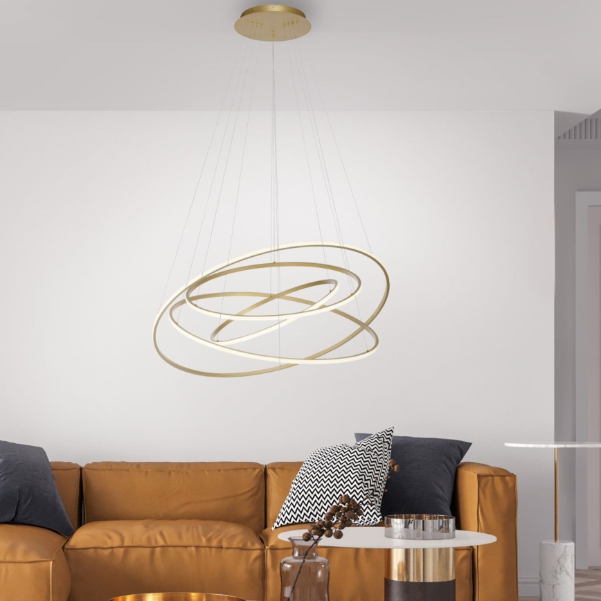 Paul Neuhaus 2124-60 - Candeeiro suspenso LED com regulação TESSARA LED/97W/230V 2700-5000K + comando