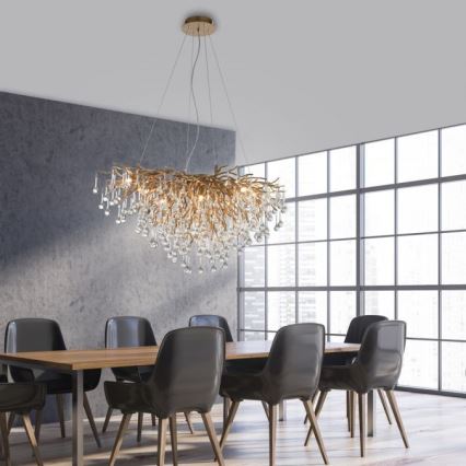 Paul Neuhaus 2192-11 - Candelabro suspenso ICICLE 10xG9/40W/230V