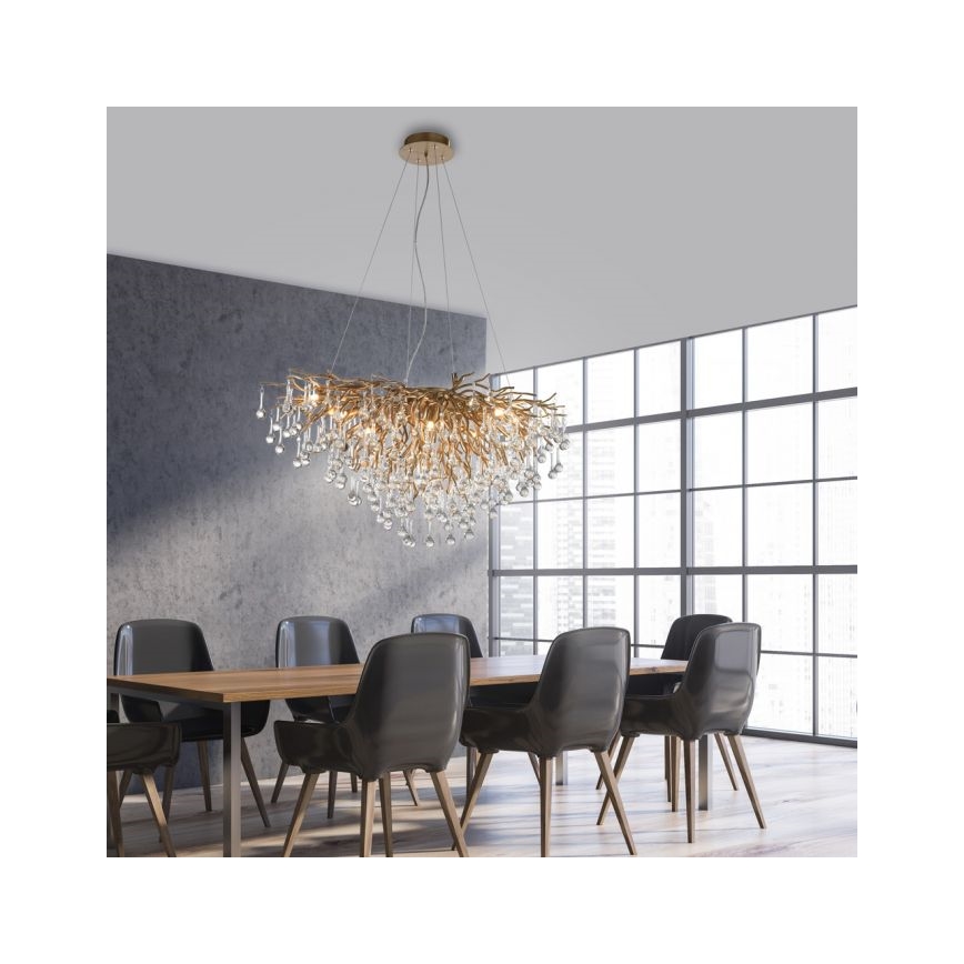 Paul Neuhaus 2192-11 - Candelabro suspenso ICICLE 10xG9/40W/230V