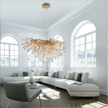 Paul Neuhaus 2192-11 - Candelabro suspenso ICICLE 10xG9/40W/230V
