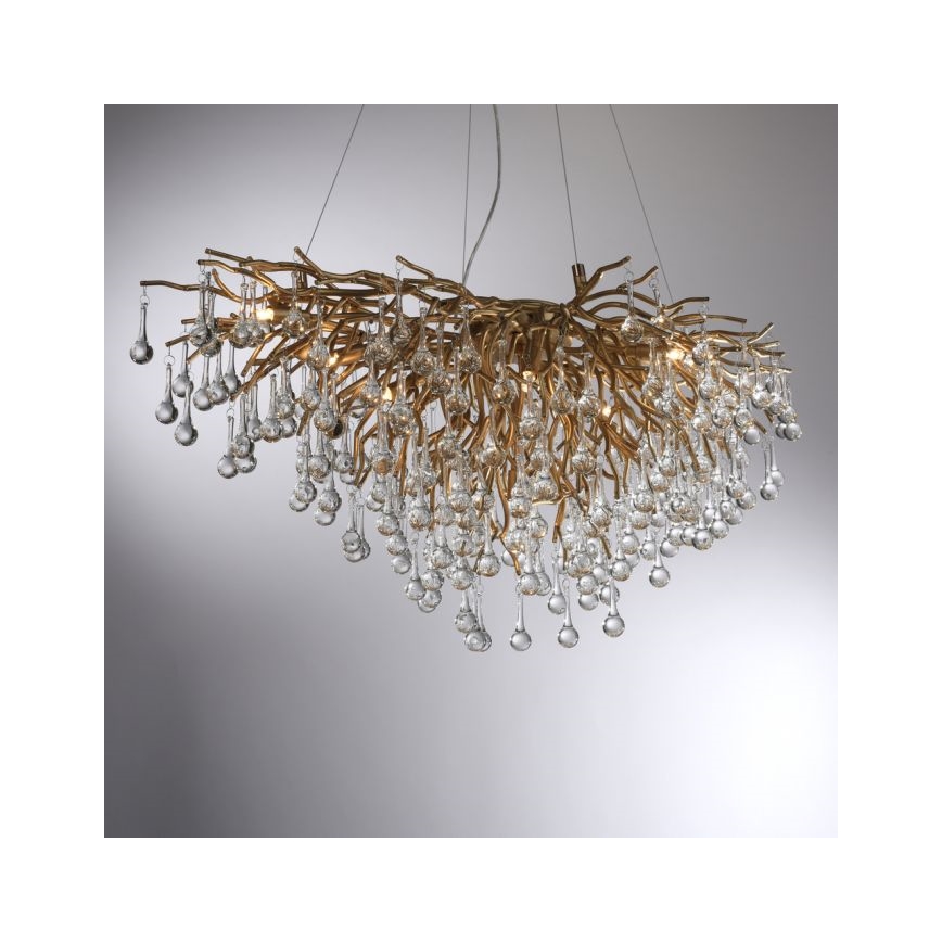 Paul Neuhaus 2192-11 - Candelabro suspenso ICICLE 10xG9/40W/230V