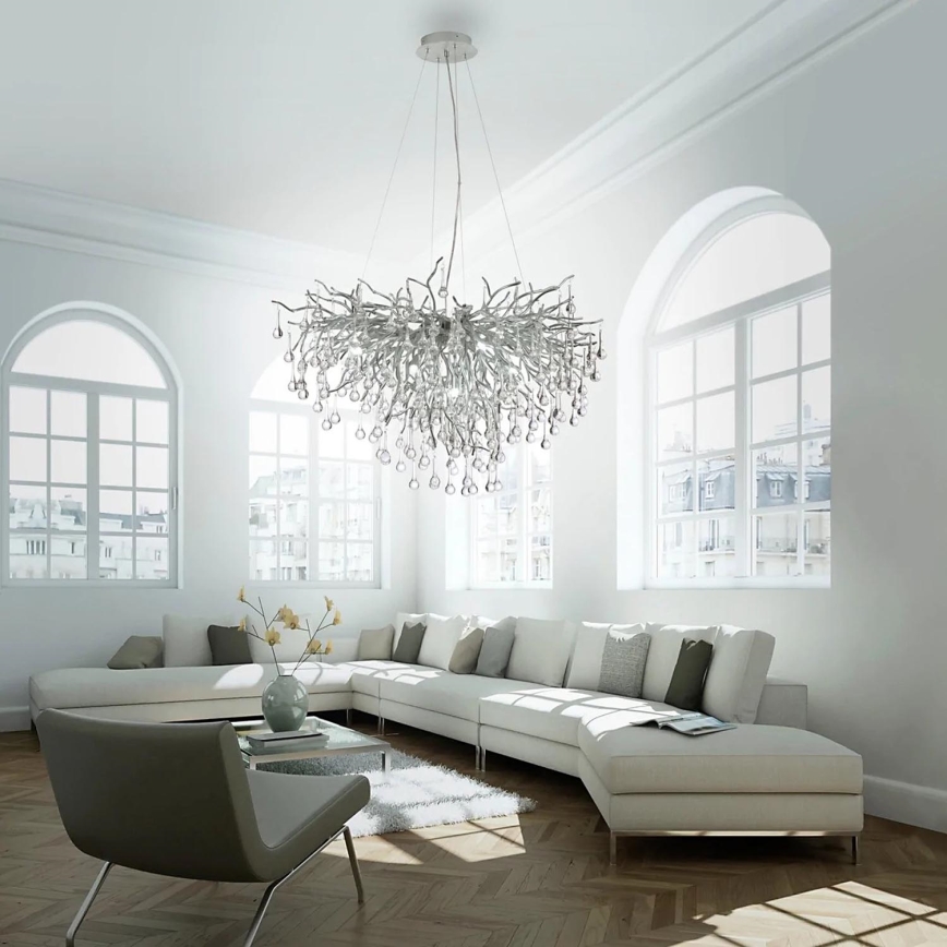Paul Neuhaus 2192-55 - Candelabro suspenso ICICLE 10xG9/40W/230V cromado brilhante