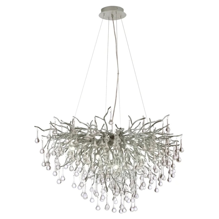 Paul Neuhaus 2192-55 - Candelabro suspenso ICICLE 10xG9/40W/230V cromado brilhante