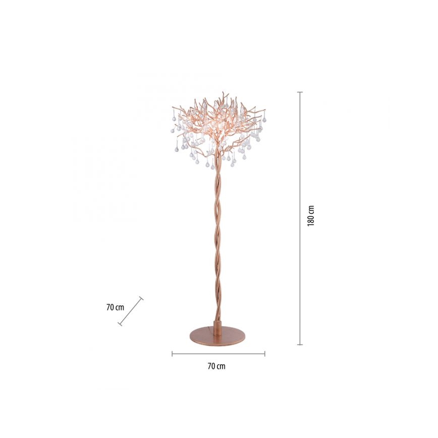 Paul Neuhaus 232-11 - Candeeiro de mesa ICICLE 5xG9/40W/230V cobre