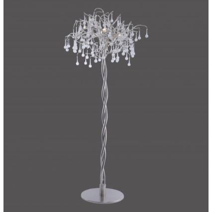 Paul Neuhaus 232-55 - Candeeiro de chão ICICLE 5xG9/40W230V cromado brilhante