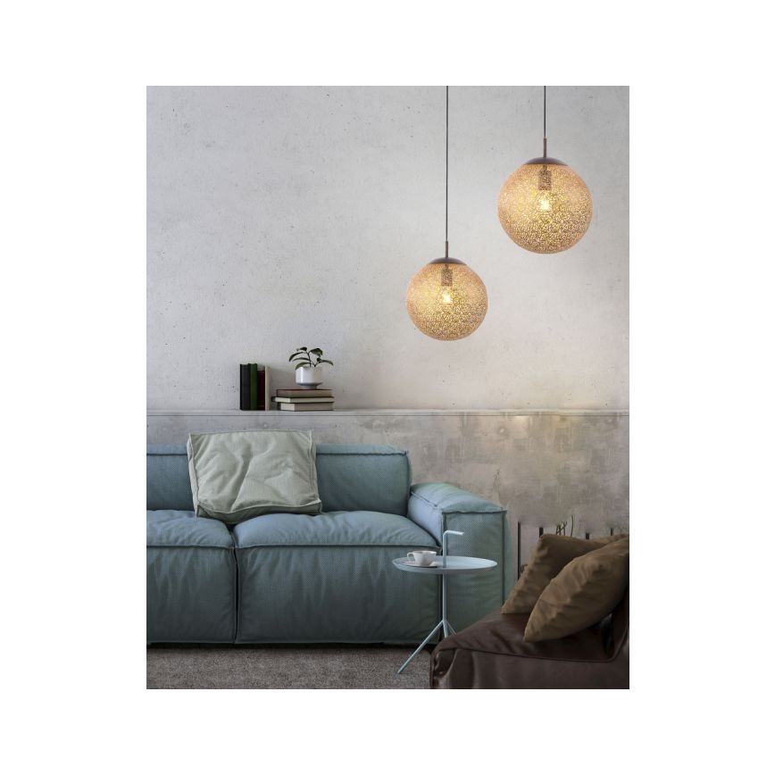 Paul Neuhaus 2420-48 - Candeeiro suspenso GRETA 1xE27/60W/230V diâmetro 30 cm