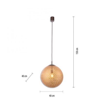 Paul Neuhaus 2421-48 - Candeeiro suspenso GRETA 1xE27/60W/230V diâmetro 40 cm