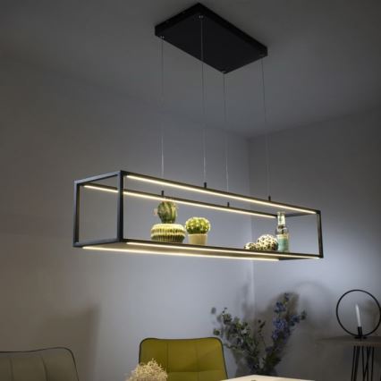 Paul Neuhaus 2441-18 - Candelabro suspenso LED com regulação CONTURA 4xLED/8W/230V