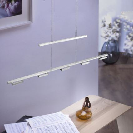 Paul Neuhaus 2446-55 - Candelabro suspenso LED com regulação INIGO 5xLED/4W/230V