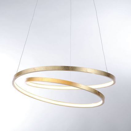 Paul Neuhaus 2472-12 - Candelabro suspenso LED com regulação ROMAN LED/30W/230V dourado