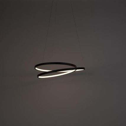 Paul Neuhaus 2472-18 - Candelabro suspenso LED com regulação ROMAN LED/30W/230V preto