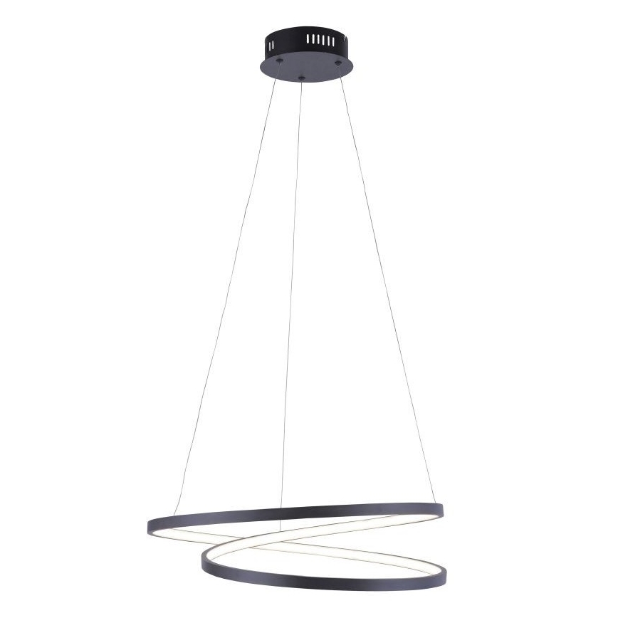 Paul Neuhaus 2472-18 - Candelabro suspenso LED com regulação ROMAN LED/30W/230V preto