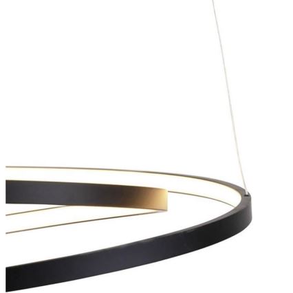 Paul Neuhaus 2472-18 - Candelabro suspenso LED com regulação ROMAN LED/30W/230V preto