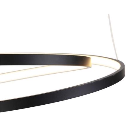 Paul Neuhaus 2472-18 - Candelabro suspenso LED com regulação ROMAN LED/30W/230V preto