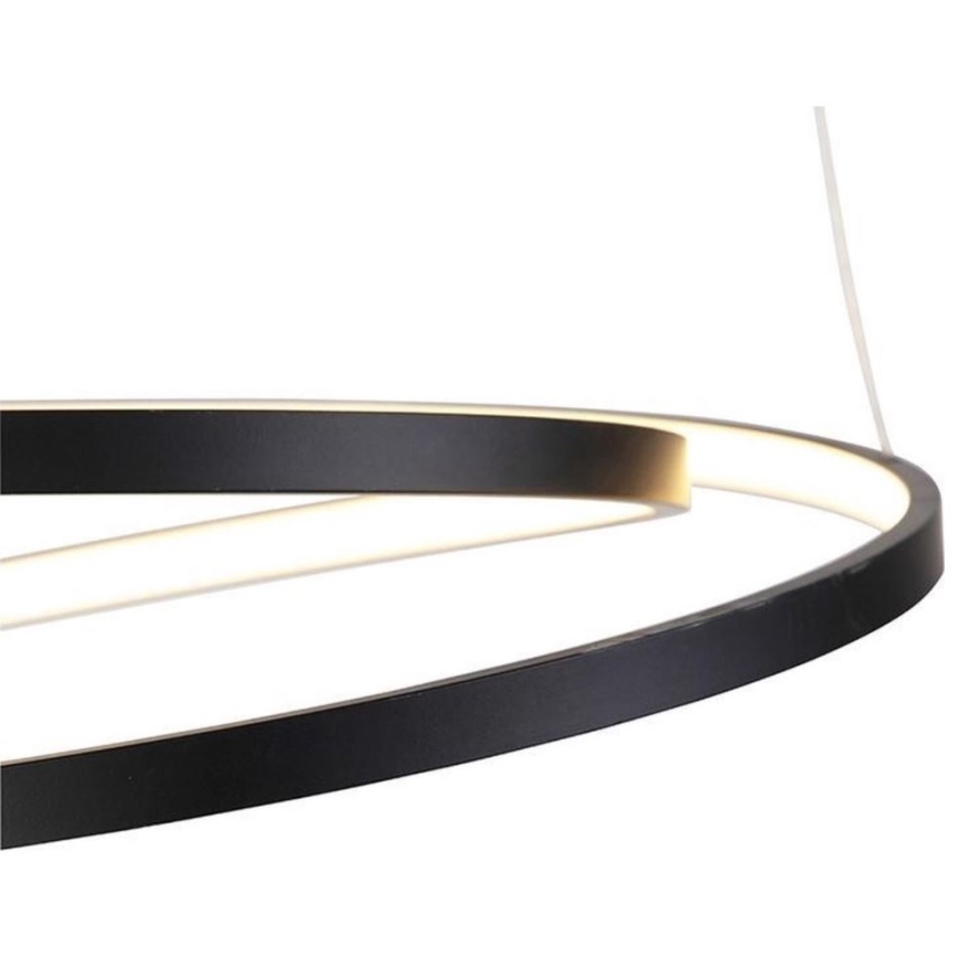 Paul Neuhaus 2472-18 - Candelabro suspenso LED com regulação ROMAN LED/30W/230V preto