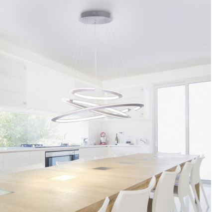 Paul Neuhaus 2493-55 - Candeeiro suspenso LED com regulação ALESSA 3xLED/38W/230V + comando