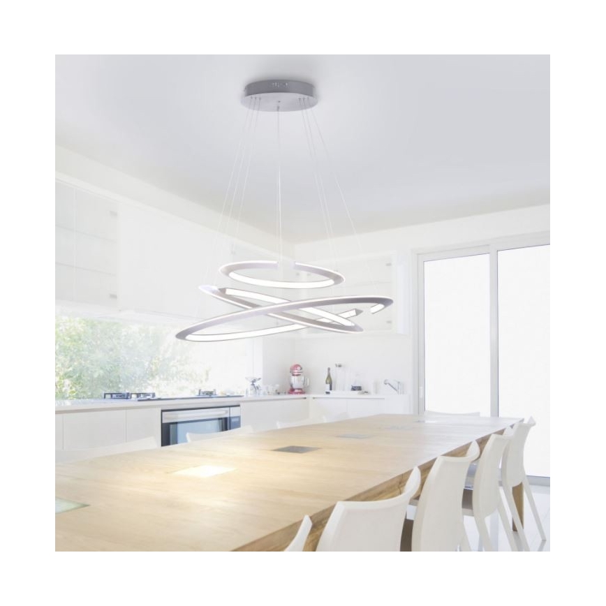 Paul Neuhaus 2493-55 - Candeeiro suspenso LED com regulação ALESSA 3xLED/38W/230V + comando