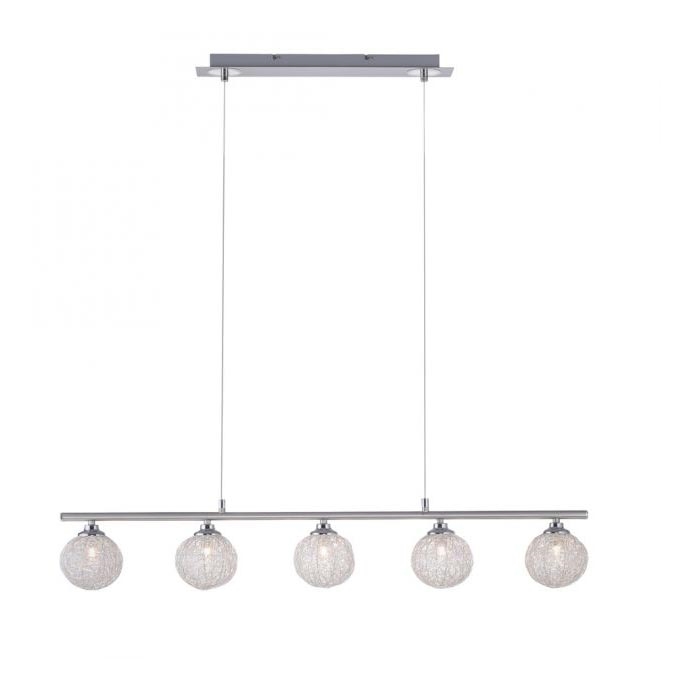 Paul Neuhaus 2790-55 - Candelabro suspenso WOMBLE 5xG9/28W/230V