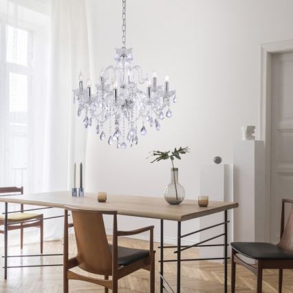 Paul Neuhaus 3081-00 - Candelabro suspenso de cristal GRACIA 8xE14/40W/230V