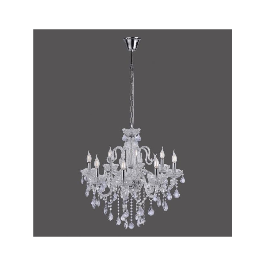 Paul Neuhaus 3081-00 - Candelabro suspenso de cristal GRACIA 8xE14/40W/230V