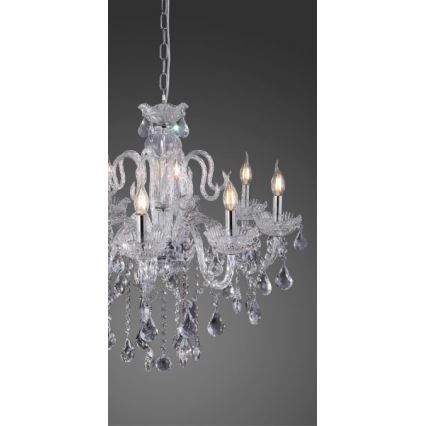 Paul Neuhaus 3081-00 - Candelabro suspenso de cristal GRACIA 8xE14/40W/230V