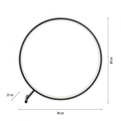 Paul Neuhaus 319-18 - Candeeiro de chão LED com regulação HULA LED/21,5W/230V 2700-5000K + comando