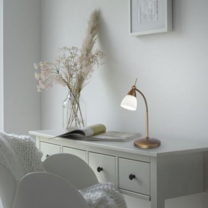 Paul Neuhaus 4001-11 - Candeeiro de mesa táctil LED com regulação PINO 1xG9/3W/230V cobre
