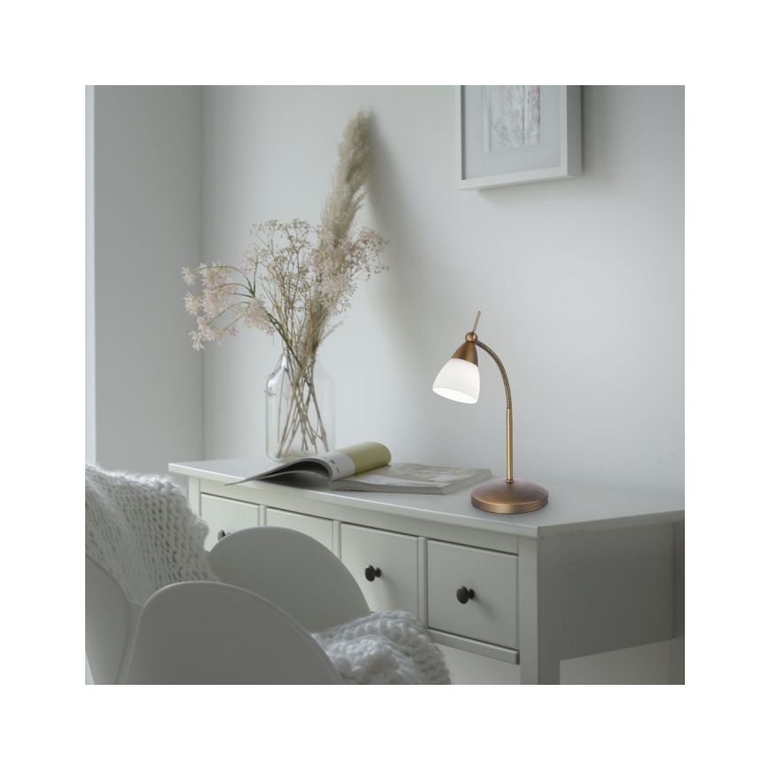 Paul Neuhaus 4001-11 - Candeeiro de mesa táctil LED com regulação PINO 1xG9/3W/230V cobre