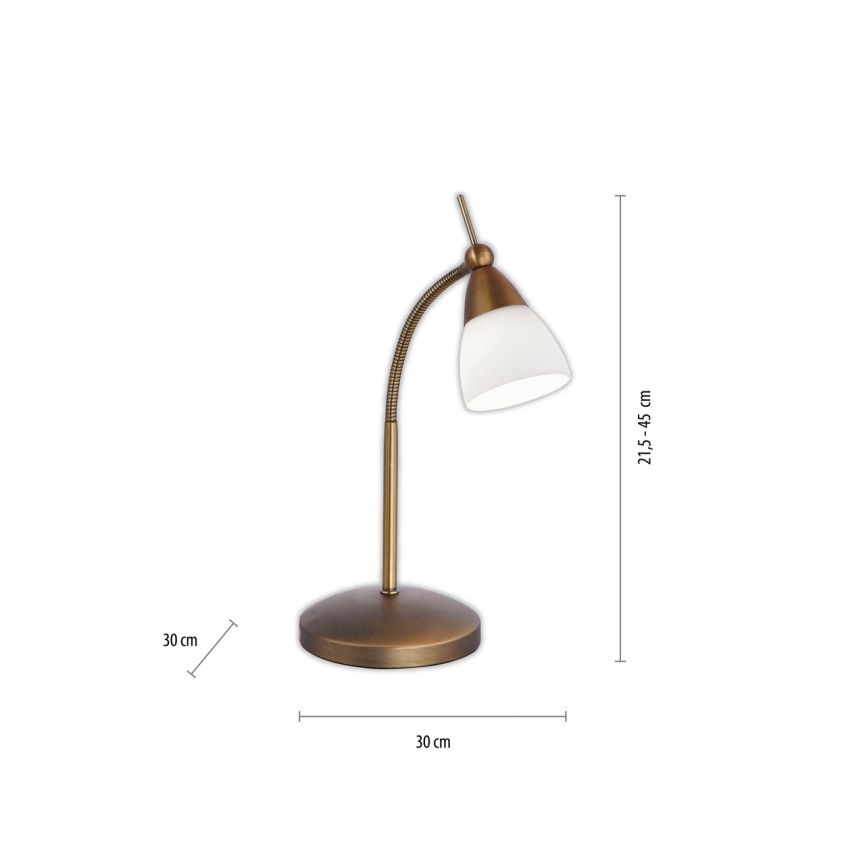 Paul Neuhaus 4001-11 - Candeeiro de mesa táctil LED com regulação PINO 1xG9/3W/230V cobre