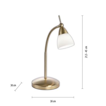 Paul Neuhaus 4001-60 - Candeeiro de mesa táctil LED com regulação PINO 1xG9/3W/230V dourado