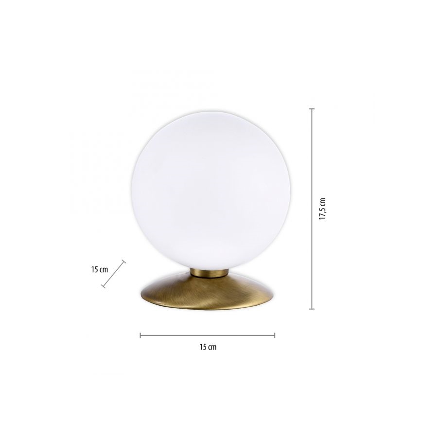 Paul Neuhaus 4013-11 - Candeeiro de mesa táctil LED com regulação BUBBA 1xG9/3W/230V latão