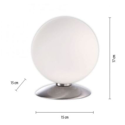 Paul Neuhaus 4013-55 - Candeeiro de mesa táctil LED com regulação BUBBA 1xG9/3W/230V cromado mate