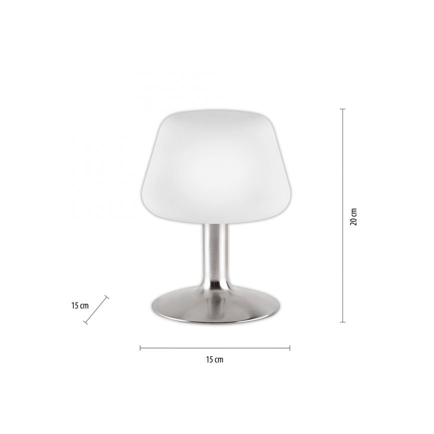 Paul Neuhaus 4078-55 -Candeeiro de mesa LED com regulação TILL 1xG9/3W/230V cromado mate